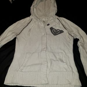 Vntg Roxy snap button sweater